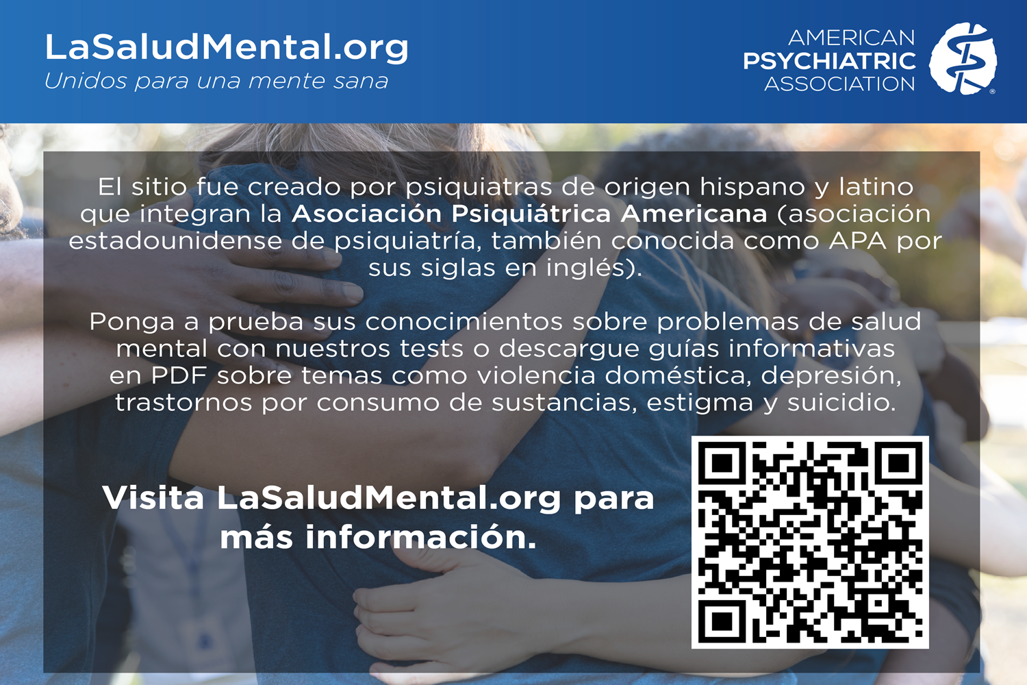 Spanish language flyer for La Salud Mental