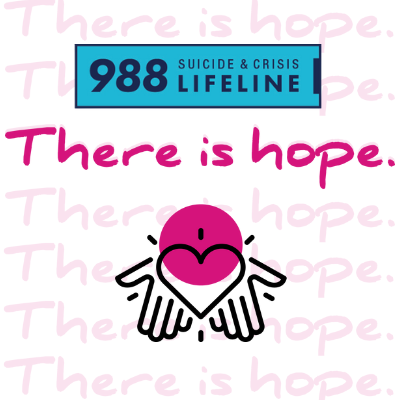 988 Suicide and Crisis Lifeline There is Hope
