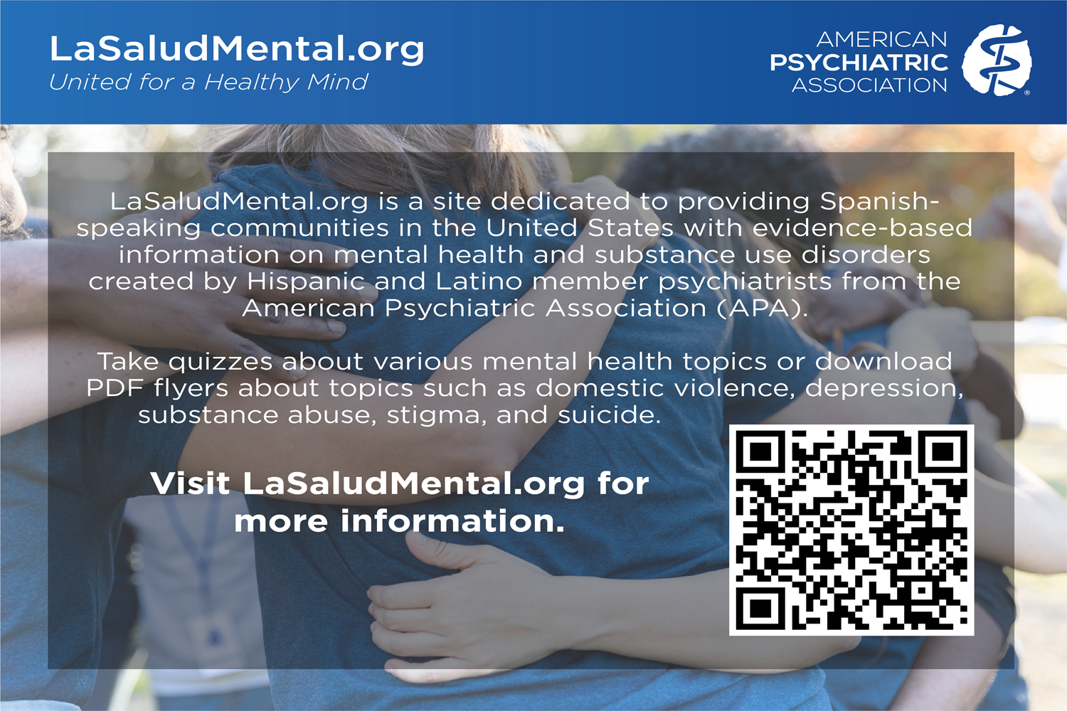 La Salud Mental flyer - English