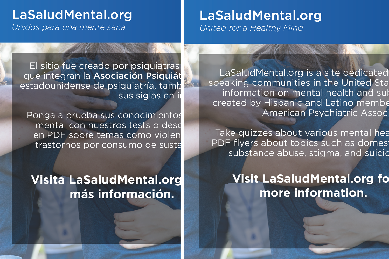 La Salud Mental flyer - spanish and English