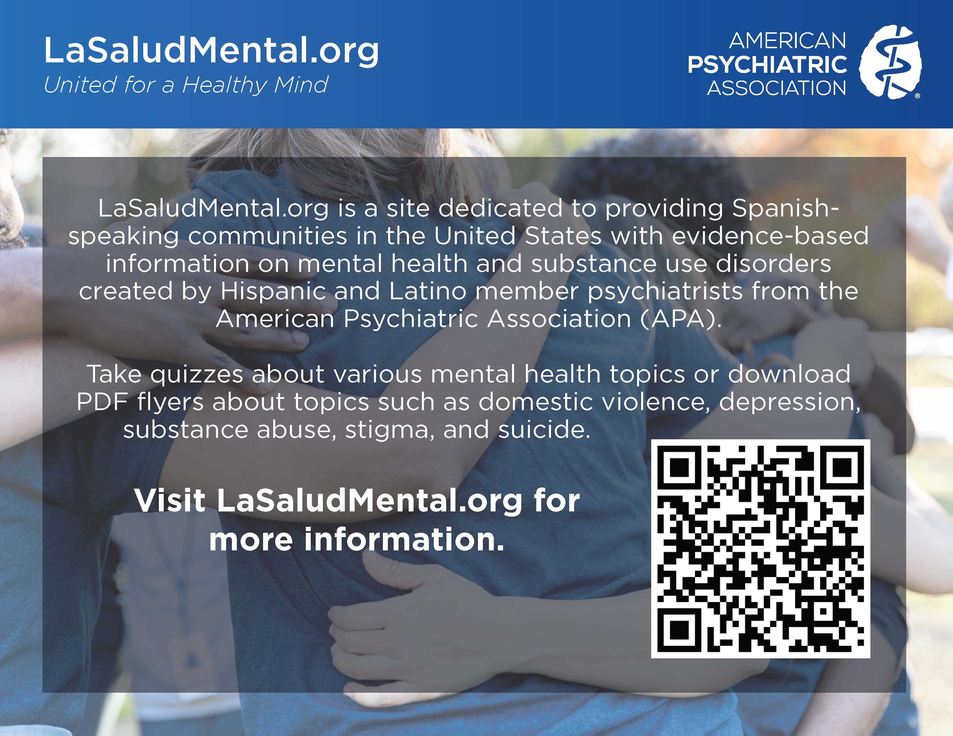 La Salud Mental flyer - English