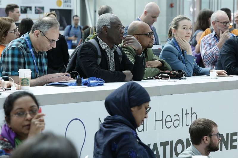 a group of attendees at a sessions at the annual meeting